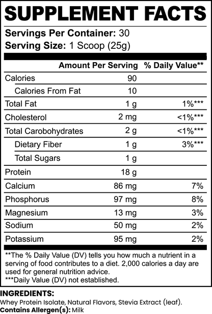 DTRF Whey Protein Isolate (Chocolate)