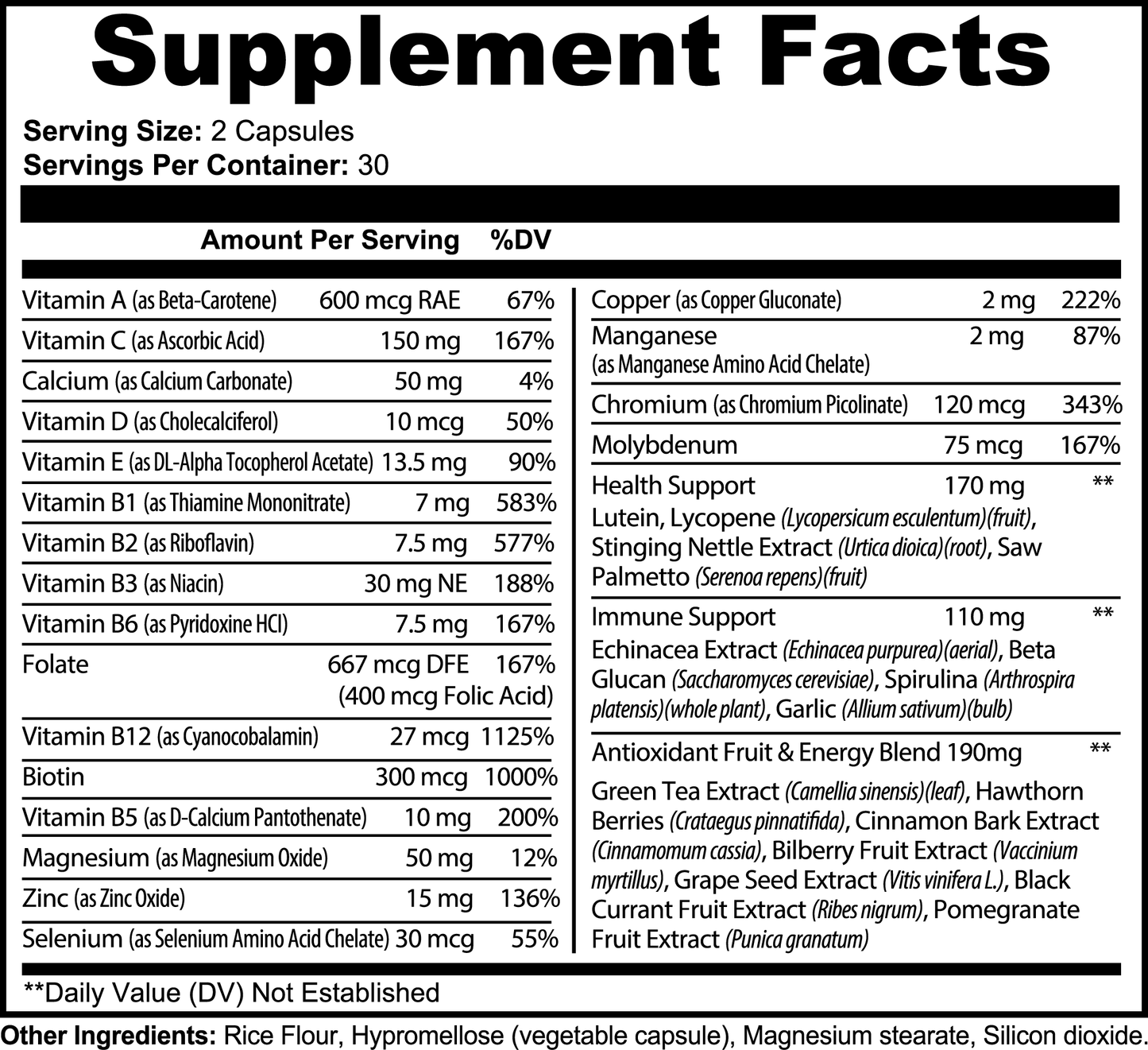 DTRF Complete Multivitamin