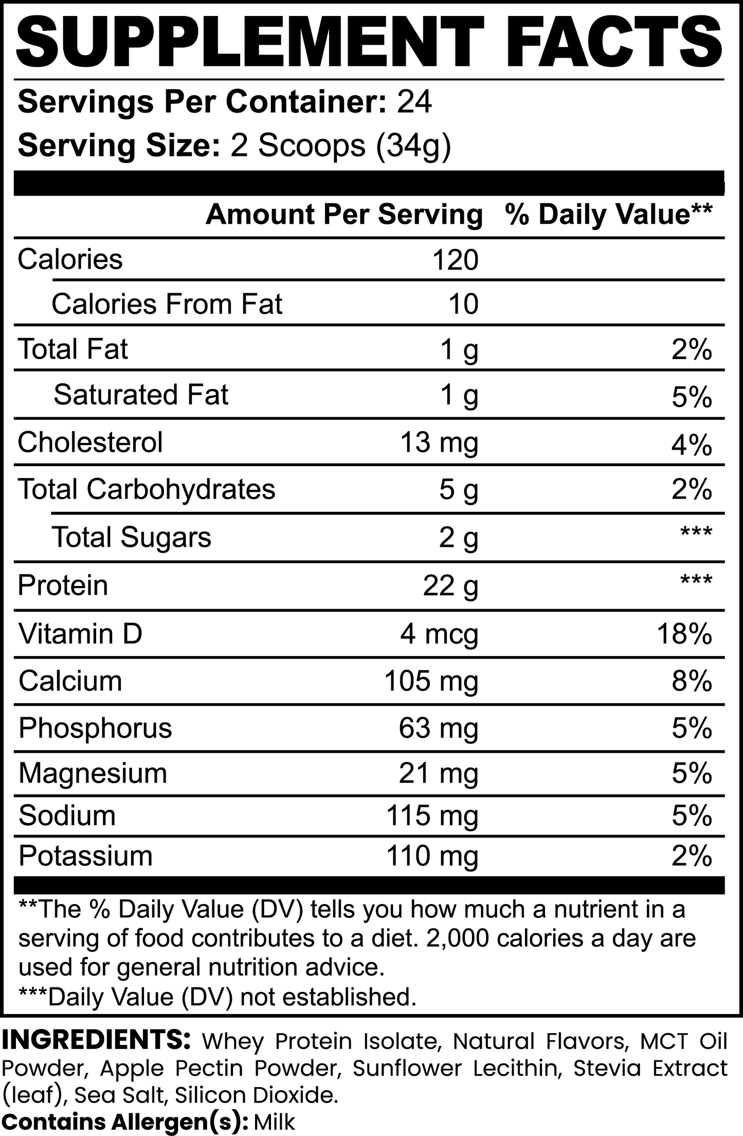 DTRF Advanced Whey Protein Isolate (Vanilla)